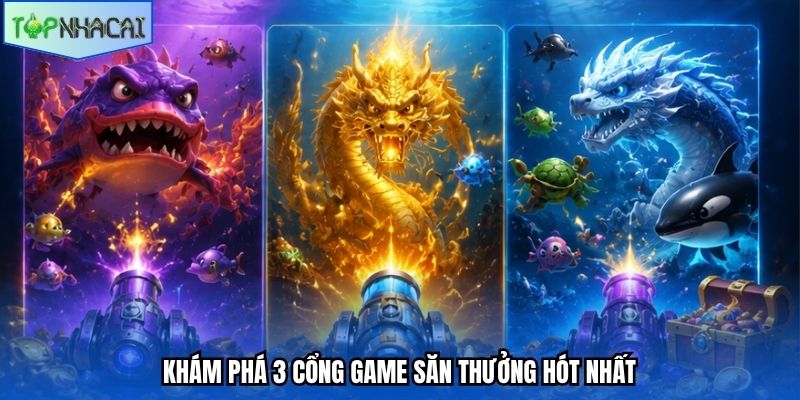 Khám phá 3 cổng game săn thưởng hót nhất