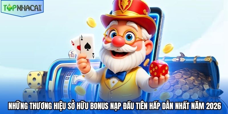 Những thương hiệu sở hữu bonus nạp đầu tiên hấp dẫn nhất năm 2026